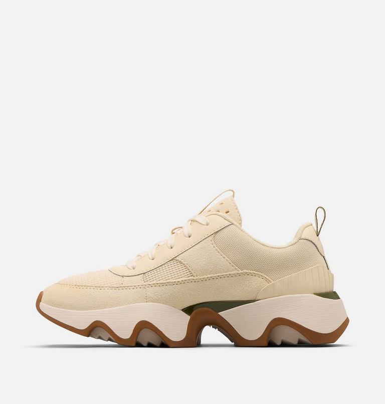 Women's Kinetic Impact II Wonder Lace Sneaker, Color: Honey White, Utility Green, image 4
