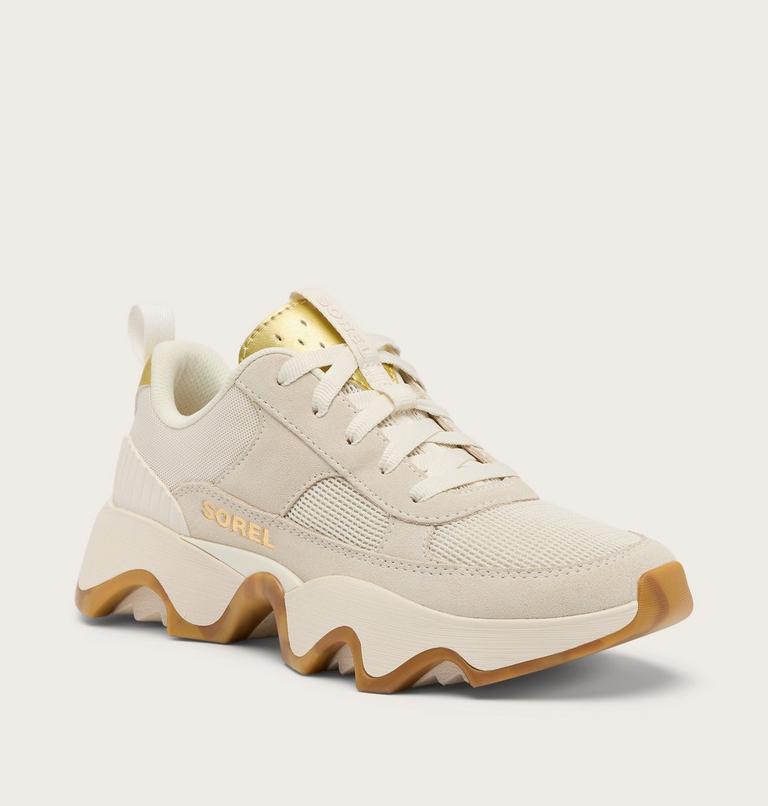 Women's Kinetic Impact II Wonder Lace Sneaker, Color: True Gold, Chalk, image 6