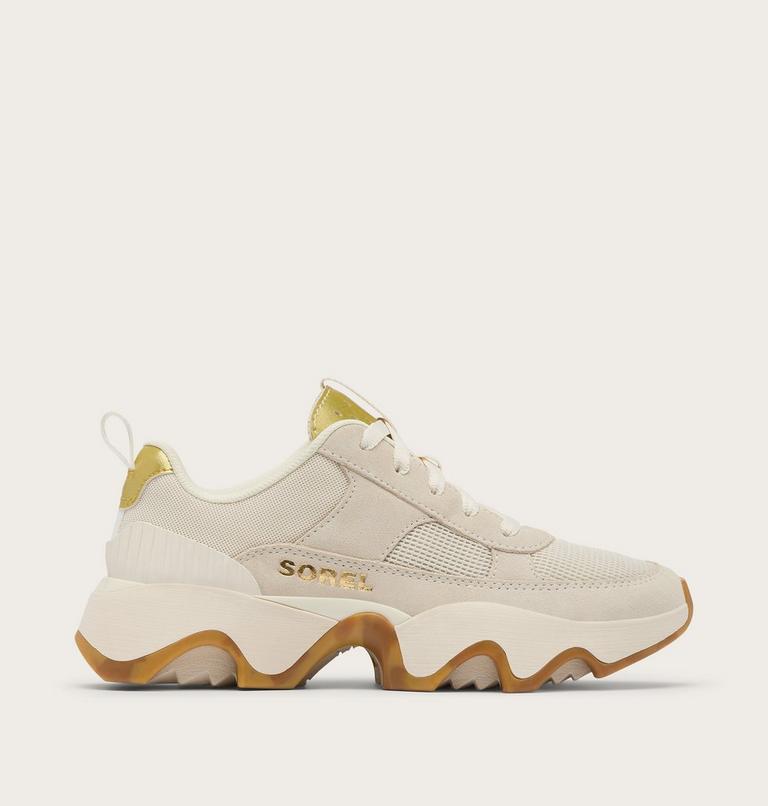 Women's Kinetic Impact II Wonder Lace Sneaker, Color: True Gold, Chalk, image 1