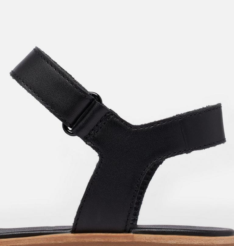 Women's Ella III Ankle Strap Flat Sandal, Color: Black, Gum 2, image 11