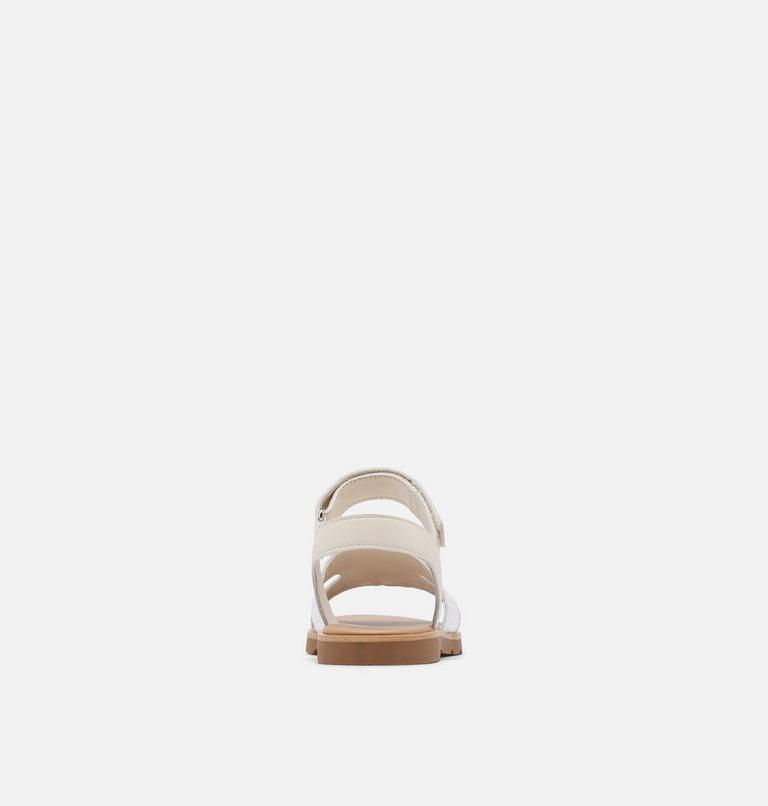 Women's Ella III Ankle Strap Flat Sandal, Color: Chalk, Gum, image 3