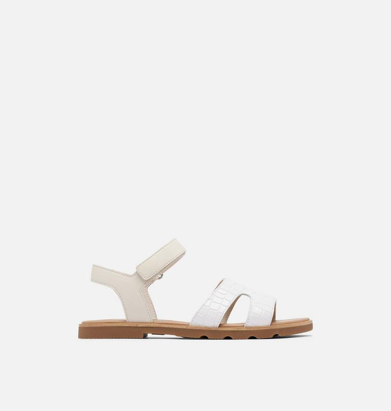 Women's Ella III Ankle Strap Flat Sandal, Color: Chalk, Gum, image 1