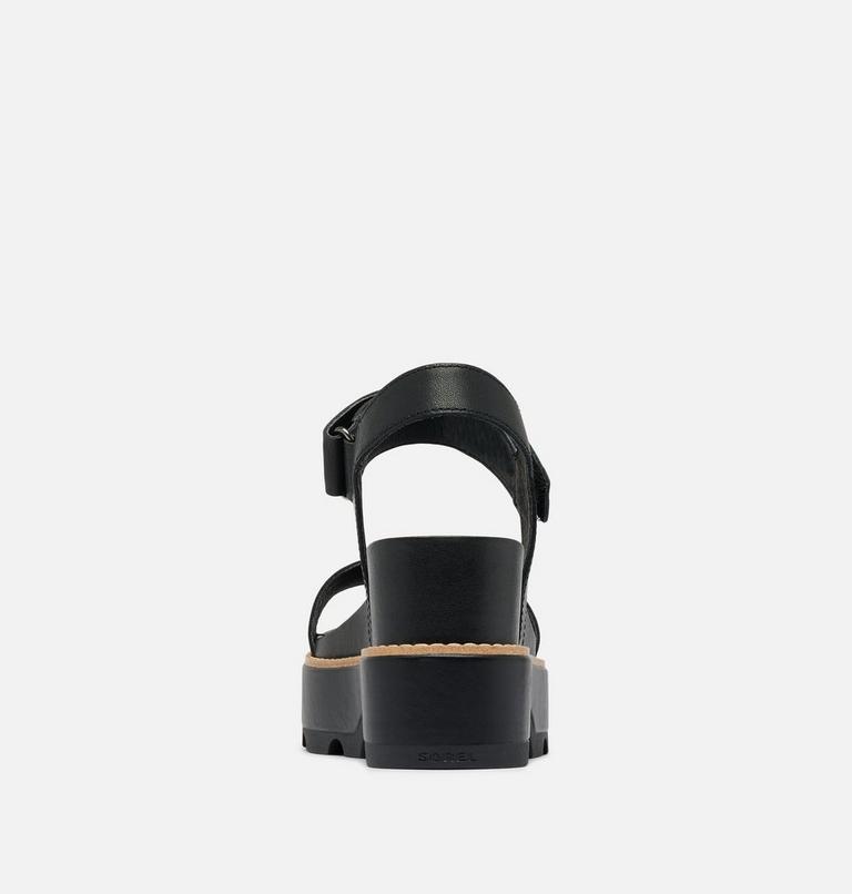 Women's Joanie IV Y Strap Wedge Sandal, Color: Black, Sea Salt, image 3