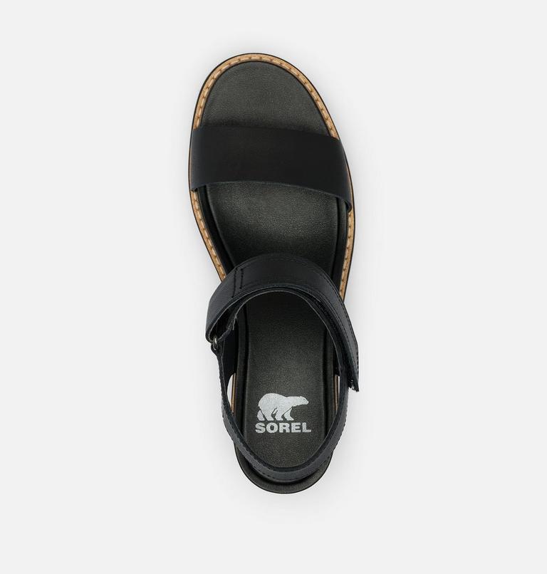 Women's Joanie IV Y Strap Wedge Sandal, Color: Black, Sea Salt, image 5