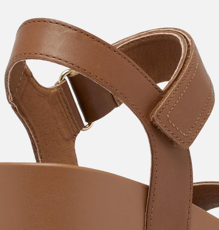 Women's Joanie IV Y Strap Wedge Sandal, Color: Velvet Tan, Blackened Brown, image 11