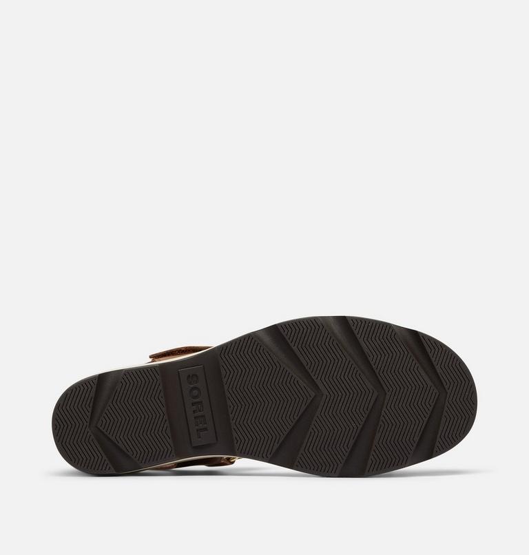 Women's Joanie IV Y Strap Wedge Sandal, Color: Velvet Tan, Blackened Brown, image 6