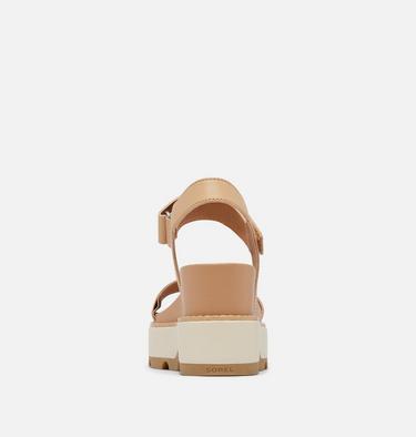 JOANIE IV Y Strap Wedge Women's Sandal, Color: Honest Beige, Bleached Ceramic, image 3