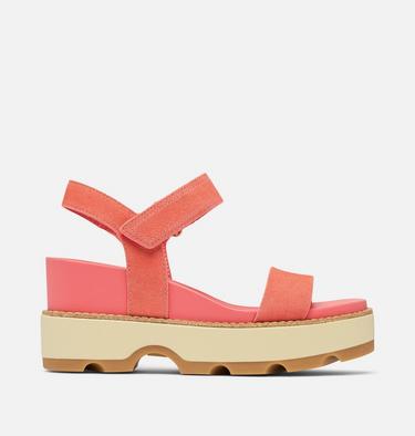 Women's Joanie IV Y Strap Wedge Sandal, Color: Coral Blossom, Gum 16, image 1