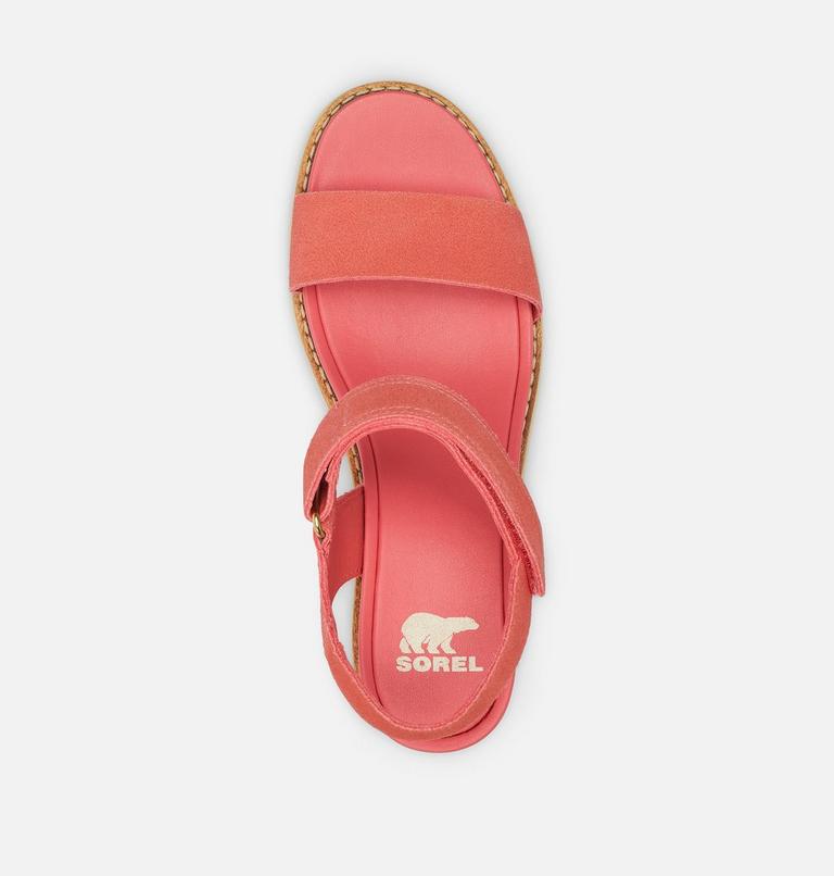 Women's Joanie IV Y Strap Wedge Sandal, Color: Coral Blossom, Gum 16, image 5