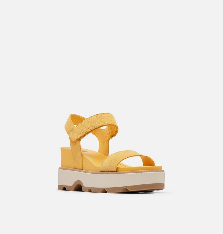 JOANIE� IV Y STRAP WEDGE | 765 | 7.5, Color: Yellow Ray, Honey White, image 7