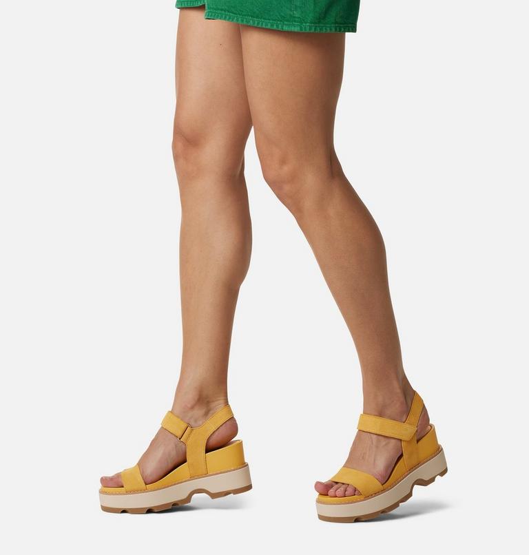 JOANIE� IV Y STRAP WEDGE | 765 | 7.5, Color: Yellow Ray, Honey White, image 8