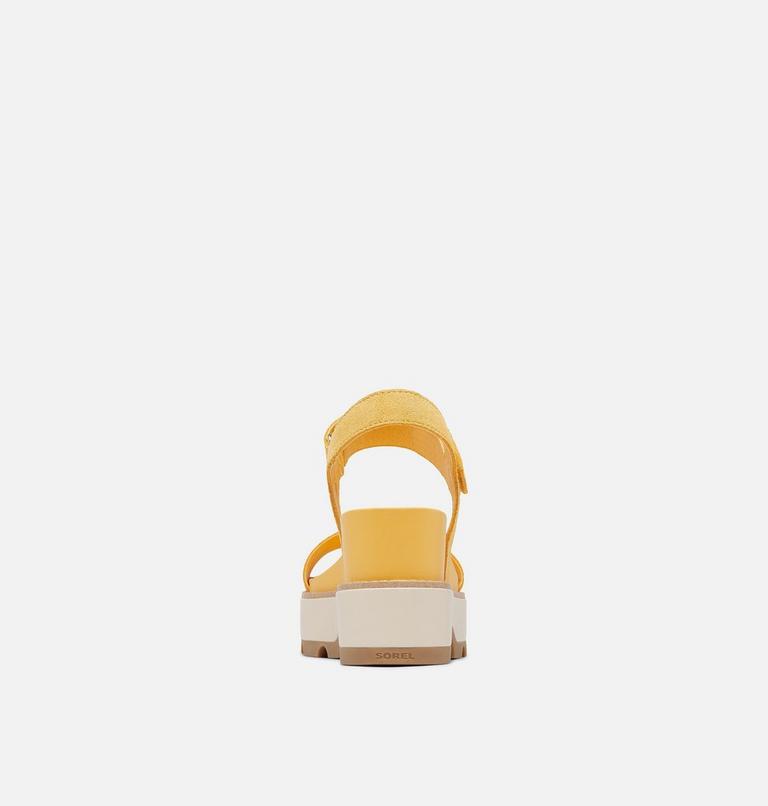 JOANIE� IV Y STRAP WEDGE | 765 | 7.5, Color: Yellow Ray, Honey White, image 3