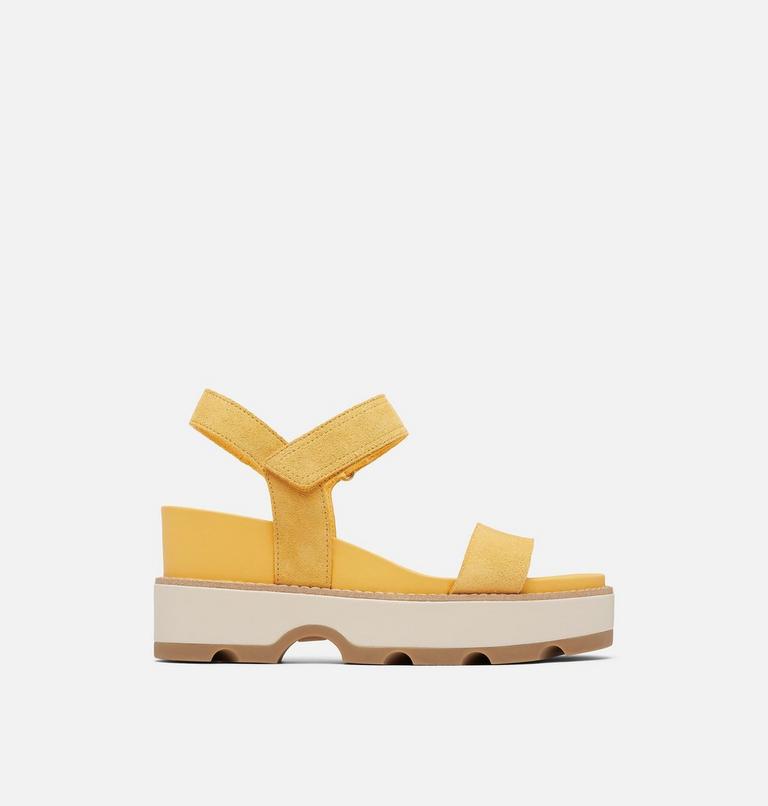 JOANIE� IV Y STRAP WEDGE | 765 | 7.5, Color: Yellow Ray, Honey White, image 1