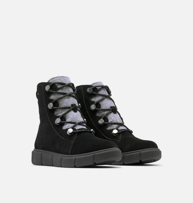 SOREL EXPLORER III Joan Women's Waterproof Boot, Color: Black, Black, image 2