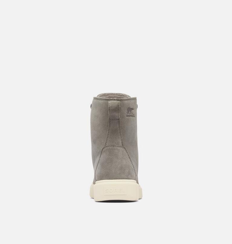 Women's SOREL EXPLORER III JOAN Waterproof Boots, Color: Quarry, Chalk, image 3