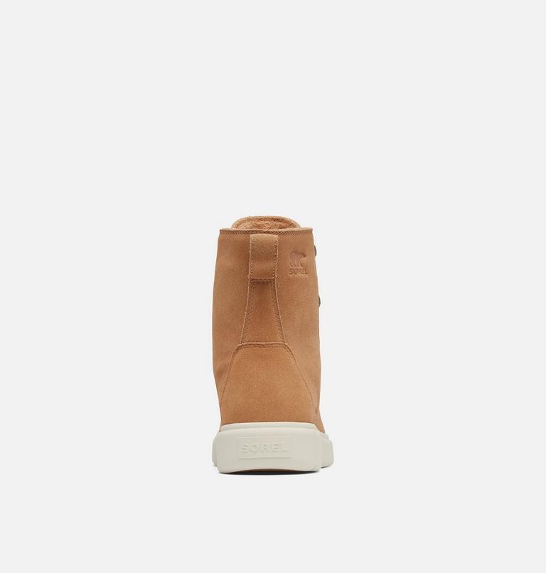 Women's SOREL EXPLORER III JOAN Waterproof Boots, Color: Tawny Buff, Chalk, image 3