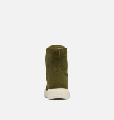SOREL EXPLORER III Joan Women's Waterproof Boot, Color: Utility Green, Chalk, image 3