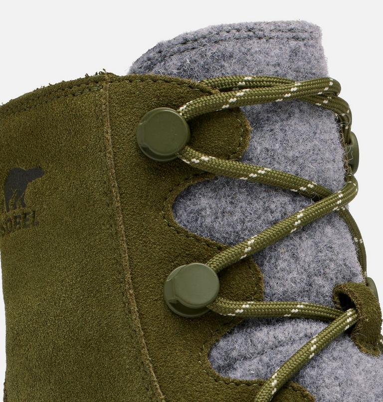 SOREL EXPLORER III Joan Women's Waterproof Boot, Color: Utility Green, Chalk, image 9