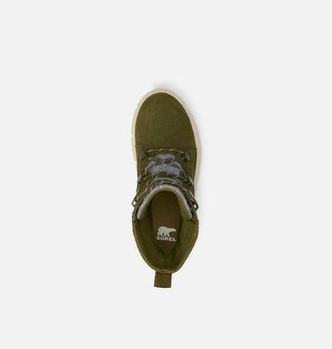 SOREL EXPLORER III Joan Women's Waterproof Boot, Color: Utility Green, Chalk, image 4