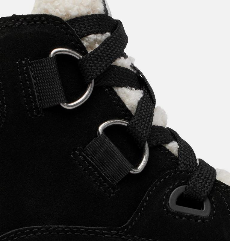 Women's SOREL EXPLORER III NW LACE Waterproof Lace-Up Boots, Color: Black, Sea Salt, image 9