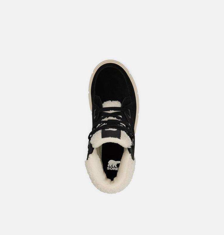 Women's SOREL EXPLORER III NW LACE Waterproof Lace-Up Boots, Color: Black, Sea Salt, image 5