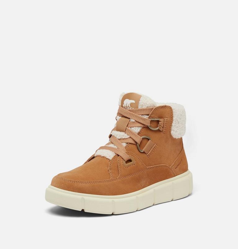 D&aacute;msk&eacute; nepromokav&eacute; kotn&iacute;kov&eacute; boty SOREL EXPLORER III NW LACE, Color: Tawny Buff, Sea Salt, image 8