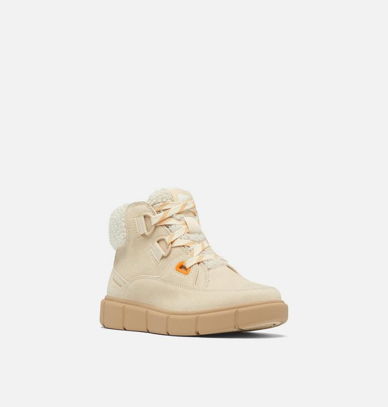 SOREL EXPLORER III NW Lace Women's Waterproof Boot, Color: Honey White, Sea Salt, image 7