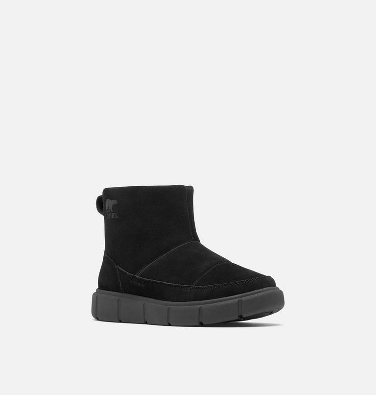 Women's SOREL EXPLORER III SLIP-ON Waterproof Boots, Color: Black, Sea Salt, image 7