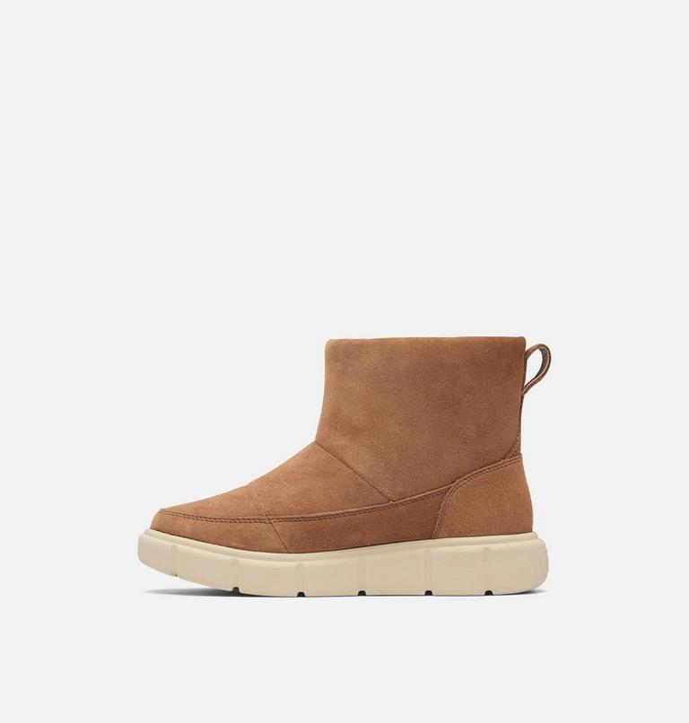 Women's SOREL EXPLORER III SLIP-ON Waterproof Boots, Color: Velvet Tan, Chalk, image 4