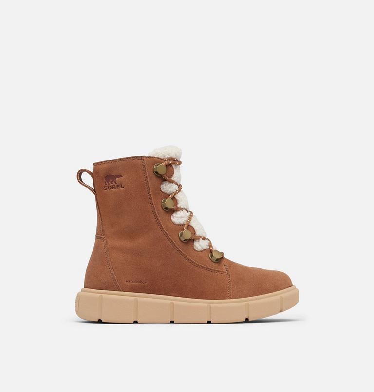 SOREL EXPLORER III Joan Cozy Women's Waterproof Boot, Color: Velvet Tan, Canoe, image 1