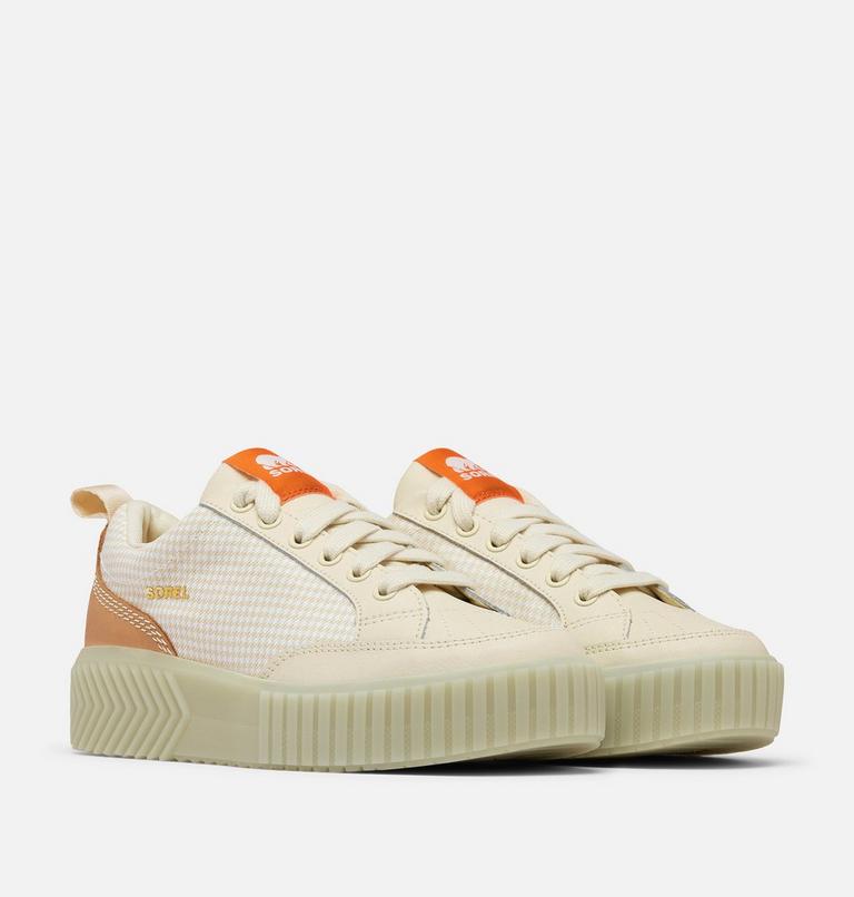 ONA AVE Women's Low Waterproof Sneaker, Color: Bleached Ceramic, Light Aloe, image 2