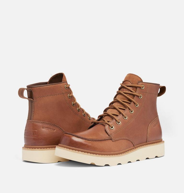 Men's SLABTOWN 62' MOC Waterproof Boots, Color: Velvet Tan, Tobacco, image 9
