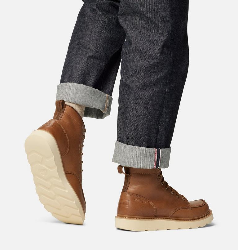Men's SLABTOWN 62' MOC Waterproof Boots, Color: Velvet Tan, Tobacco, image 10