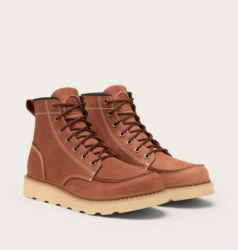 Men's SLABTOWN 62' MOC Waterproof Boots, Color: Rustic Brown, Ceramic, image 2