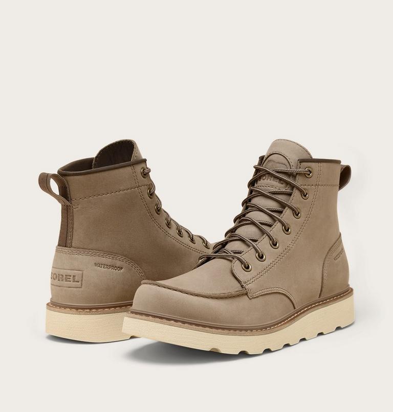 Men's SLABTOWN 62' MOC Waterproof Boots, Color: Khaki II, Bleached Ceramic, image 8
