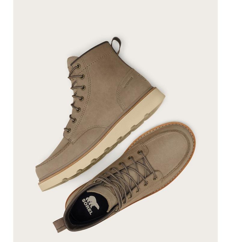 Men's SLABTOWN 62' MOC Waterproof Boots, Color: Khaki II, Bleached Ceramic, image 4