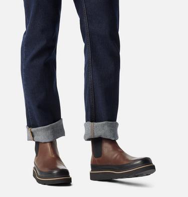 Men's SLABTOWN 62' Waterproof Chelsea Boots, Color: Tobacco, Black, image 2