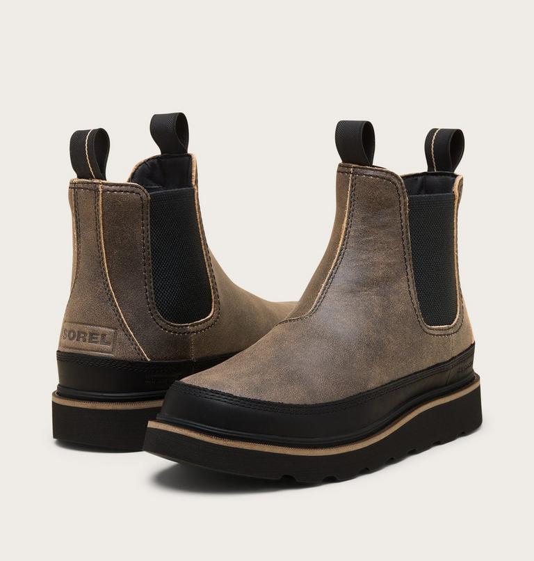 Men's SLABTOWN 62' Waterproof Chelsea Boots, Color: Canoe, Black, image 9