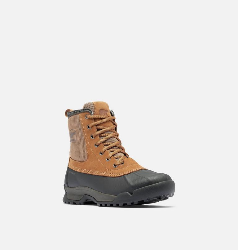 Men's BUXTON LITE Waterproof Winter Boots, Color: Elk, Black, image 7