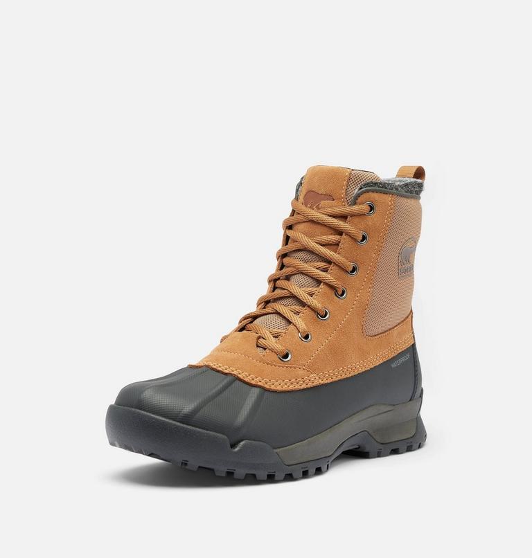 Men's BUXTON LITE Waterproof Winter Boots, Color: Elk, Black, image 8