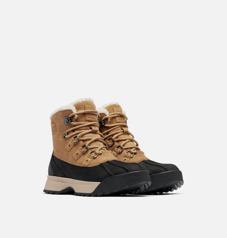 Men's SCOUT 87' LUX Waterproof Winter Boots, Color: Caribou Buff, Black, image 2