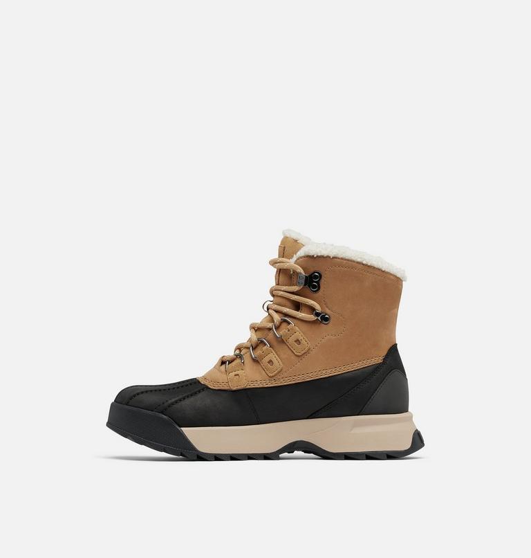 Men's SCOUT 87' LUX Waterproof Winter Boots, Color: Caribou Buff, Black, image 4