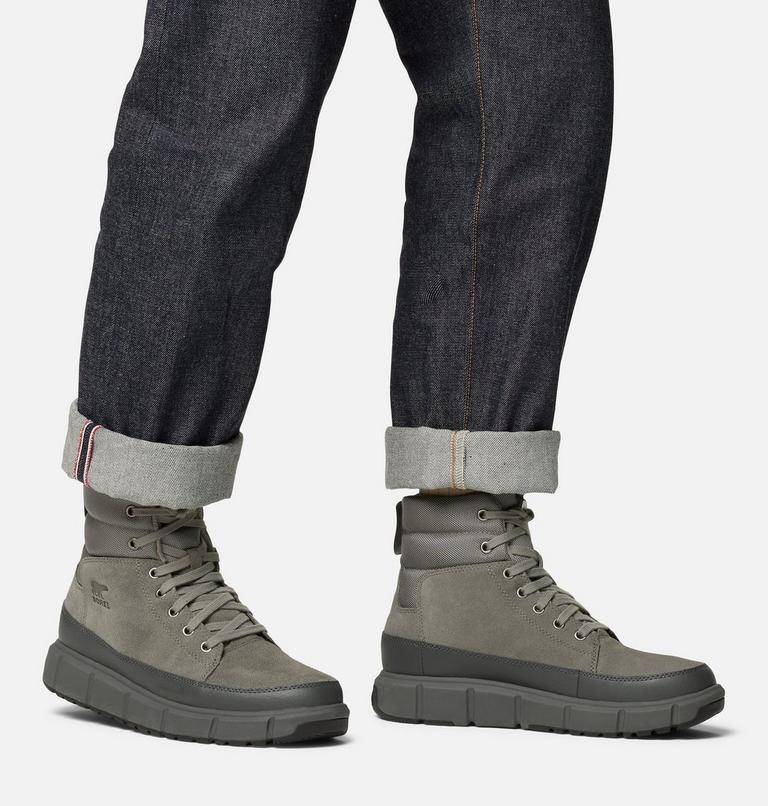 SOREL EXPLORER III Men's Waterproof Boot, Color: Quarry, Grill, image 8