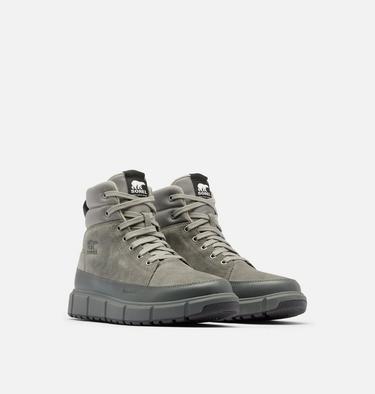 SOREL EXPLORER III Men's Waterproof Boot, Color: Quarry, Grill, image 2