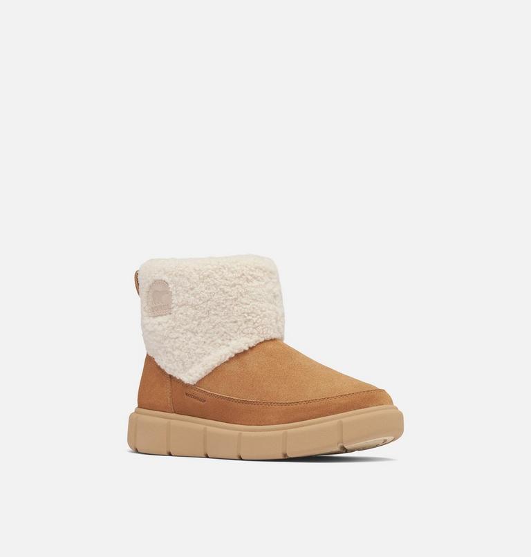 Women's SOREL EXPLORER III Cosy Slip-On Waterproof Boots, Color: Tawny Buff, Sea Salt, image 7