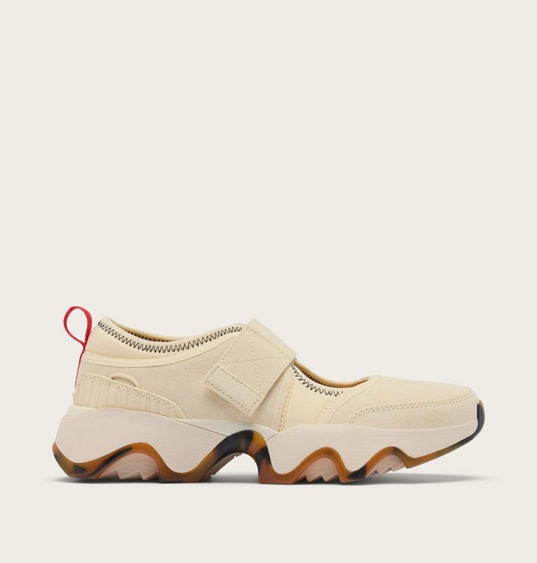 Women's Kinetic Impact II MJ Strap Sneaker, Color: Honey White, Bright Red, image 1