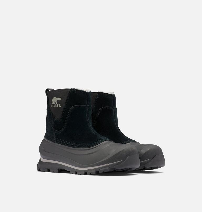 Men's BUXTON Waterproof Pull-On Boots, Color: Black, Quarry, image 2
