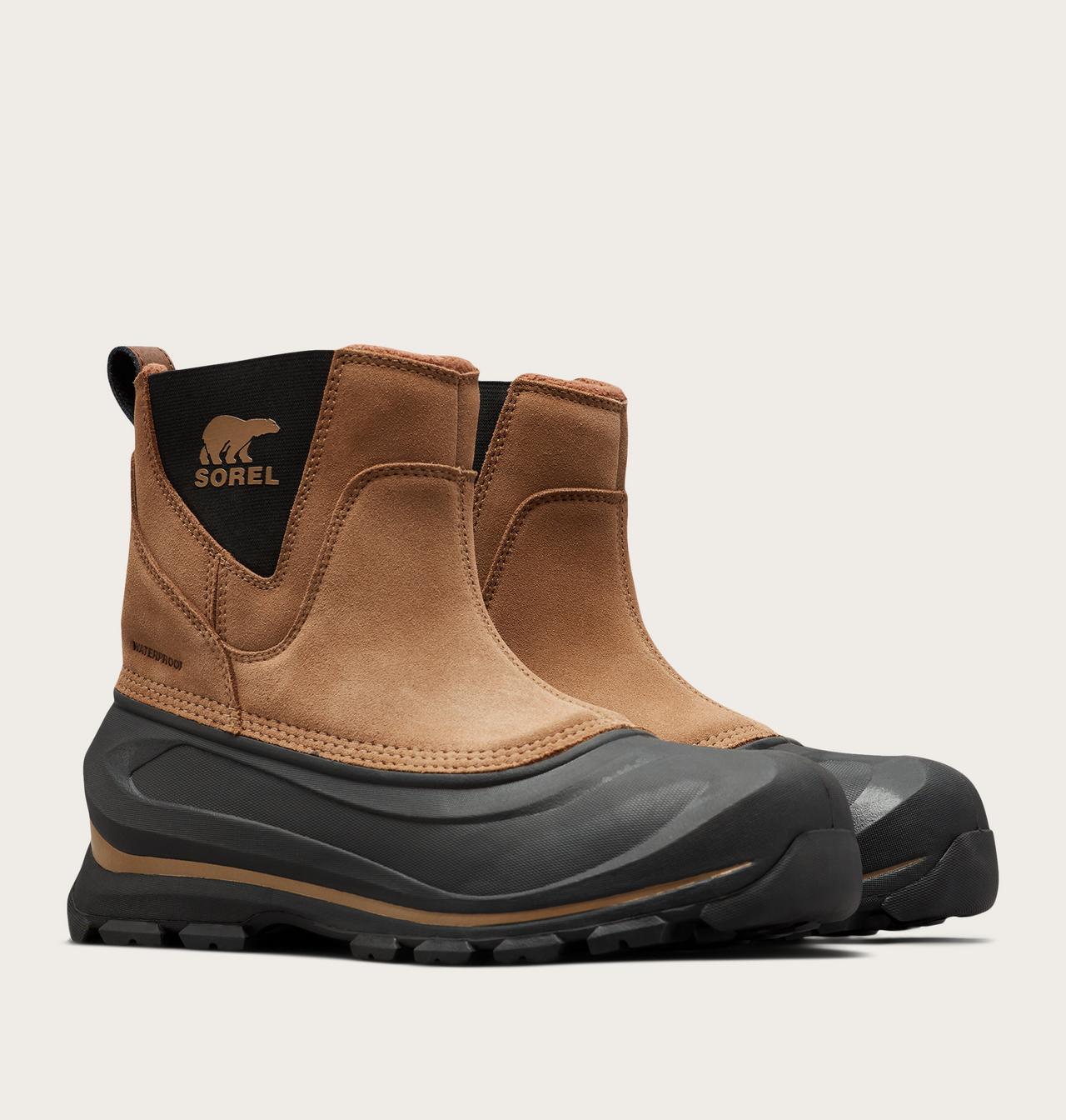 Sorel Buxton Pull On Waterproof Snow Boots Black Tan Brown Winter Delta Men 10.5 Buxton Sorel Returns Sorel Buxton Pull On Men main image 3