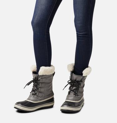 Women's WINTER CARNIVAL Waterproof Boots, Color: Quarry, Black, image 6