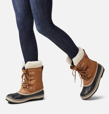 Women's WINTER CARNIVAL Waterproof Boots, Color: Camel Brown, image 8